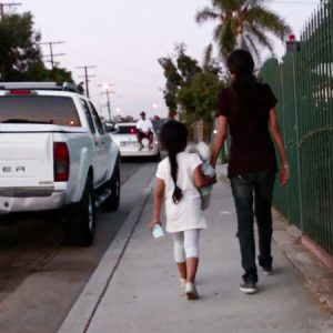 Girl walking Home