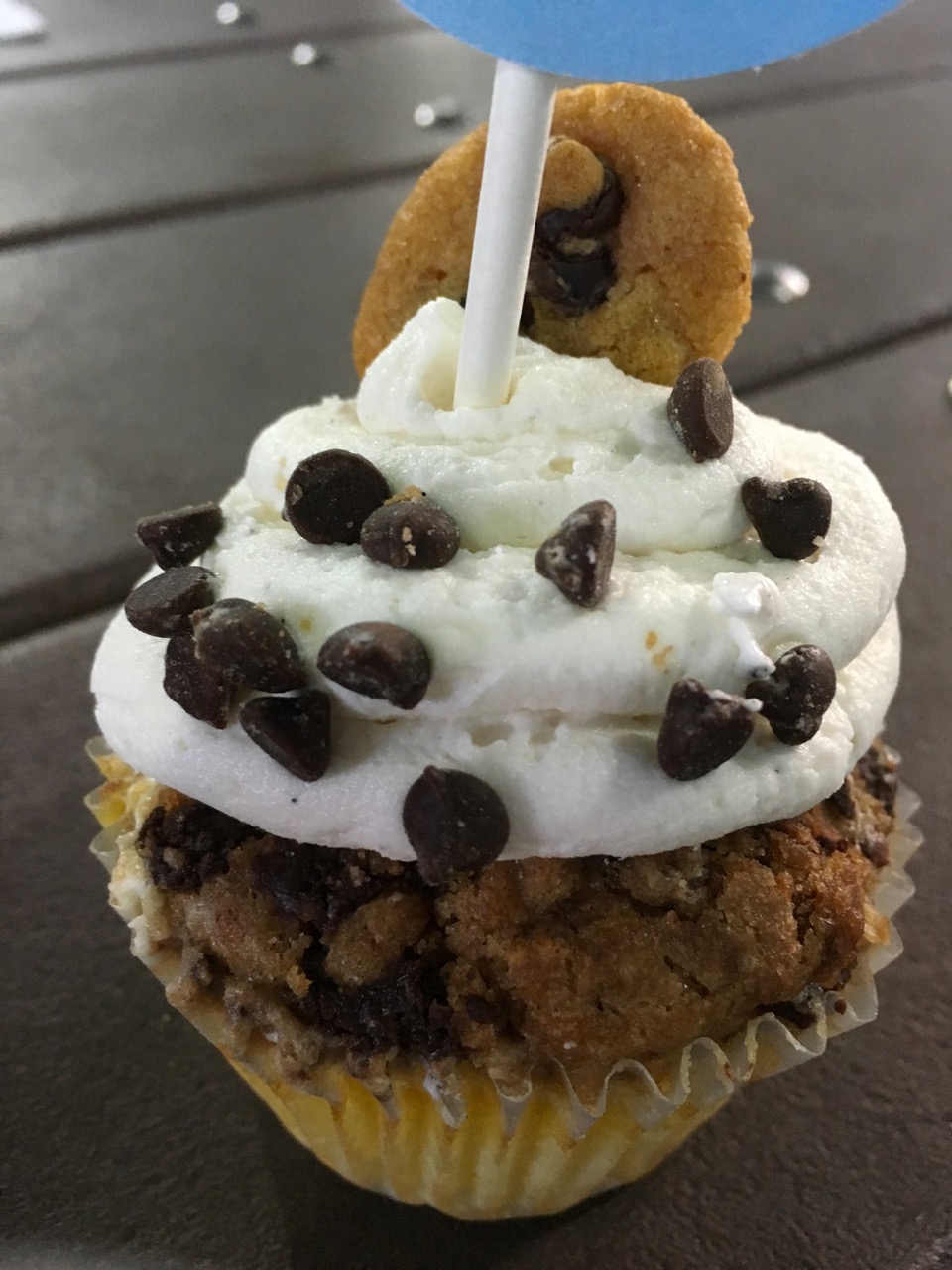 Is it a cooke? or a cupcake? It's both! Treated to this cupcake at the San Diego zoo sleepover