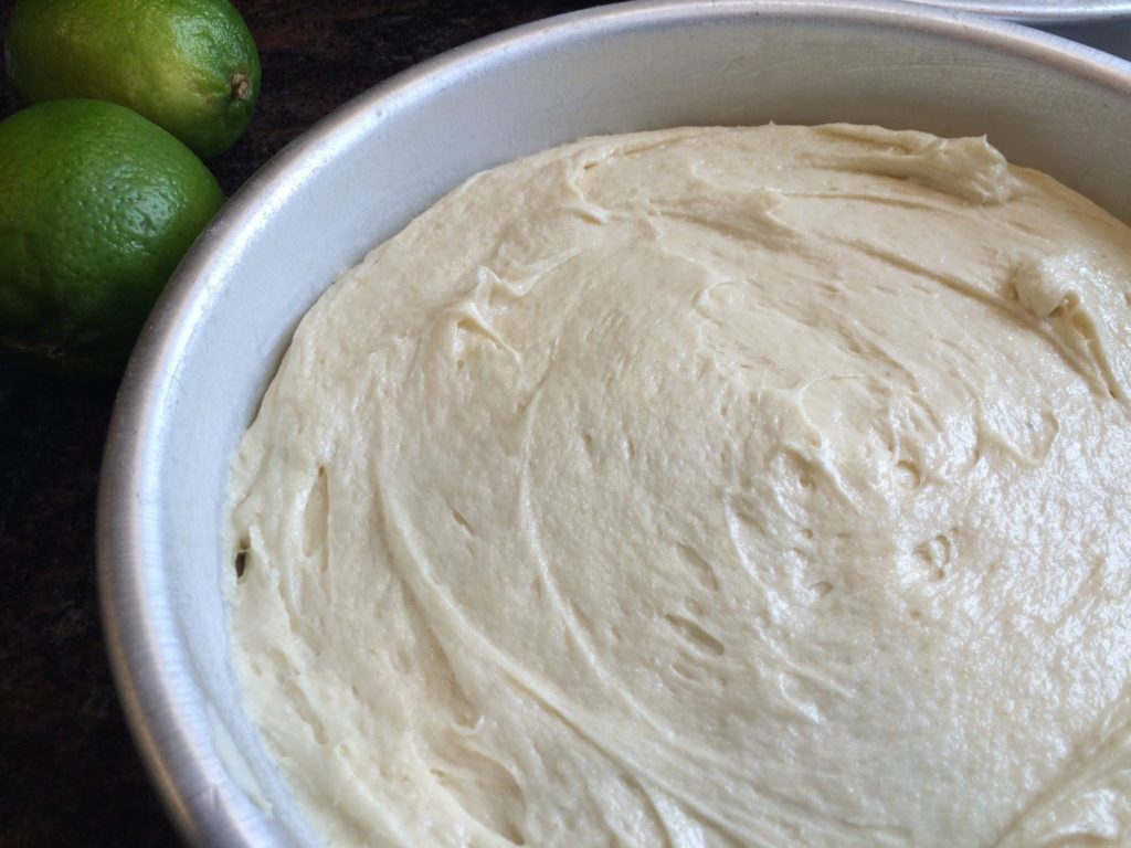 Gluten-free Coconut Lime Cake in pan (photo by Yvonne Condes)